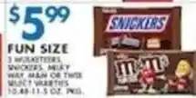 Associated Snickers Fun Size offer