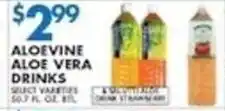 Associated Aloevine aloe vera drinks offer