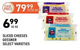 US Foods Chef's Store Gossner Sliced Cheeses offer