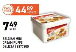 US Foods Chef's Store Delizza belgian mini cream puffs offer