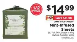 ShopRite Mint-Infused Sheets offer