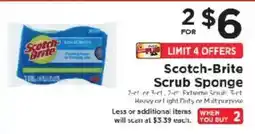 ShopRite Scotch-Brite scrub sponge offer