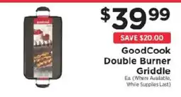 ShopRite GoodCook Double Burner Griddle offer