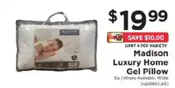 ShopRite Madison Luxury Home Gel Pillow offer