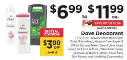 ShopRite Dove Deodorant offer