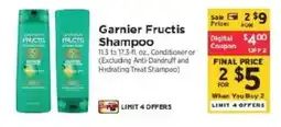 ShopRite Garnier Fructis Shampoo offer