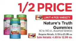 ShopRite Nature's Truth Gummies offer