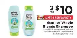 ShopRite Garnier Whole Blends Shampoo offer