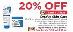 ShopRite CeraVe Skin Care offer