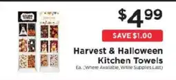 ShopRite Harvest & Halloween Kitchen Towels offer