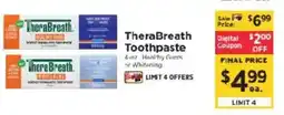 ShopRite TheraBreath toothpaste offer