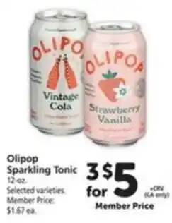 Vons Olipop Sparkling Tonic offer