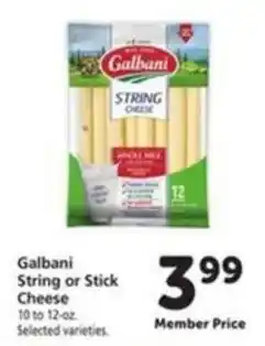 Vons Galbani String or Stick Cheese offer