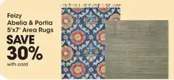 Fred Meyer Feizy abelia & portia area rugs offer