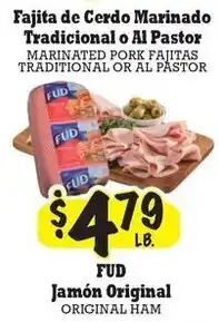 La Michoacana Fud marinated pork fajitas traditional or al pastor offer