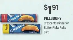 Commissary Pillsbury crescents dinner or butter flake rolls offer