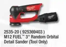 Fastenal Milwaukee M12 FUEL 3" Random Orbital Detail Sander offer