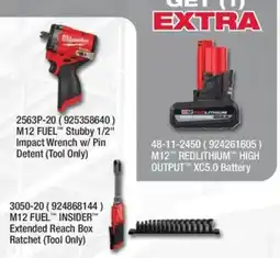 Fastenal Milwaukee M12 FUEL™ Stubby 1/2" Impact Wrench w/ Pin Detent offer