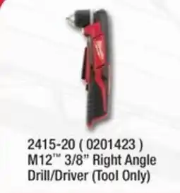 Fastenal M12 3/8" Right Angle Drill/Driver offer