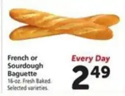 Vons French or Sourdough Baguette offer