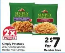 Vons Simply Potatoes offer