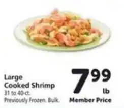 Vons Large Cooked Shrimp offer