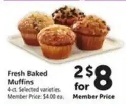 Vons Fresh Baked Muffins offer