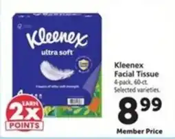Vons Kleenex facial tissue offer