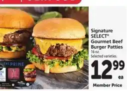 Vons Signature Select Gourmet Beef Burger Patties offer