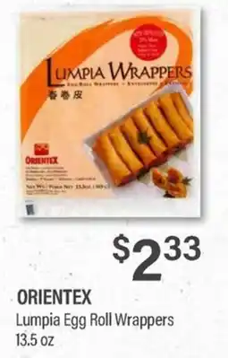 Commissary Orientex Lumpia Egg Roll Wrappers offer
