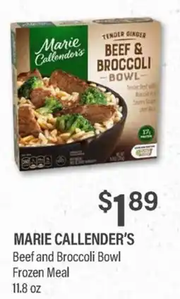 Commissary Marie Callender's Beef and Broccoli Bowl offer