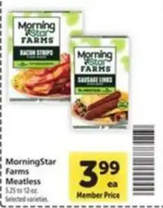 Vons Morningstar Farms Meatless offer