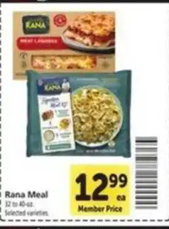 Vons Rana Meal offer