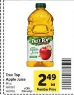 Vons Tree Top Apple Juice offer