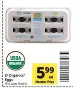 Vons O Organics Eggs offer