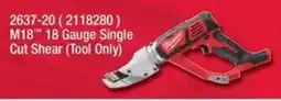 Fastenal M18 18 Gauge Single Cut Shear offer