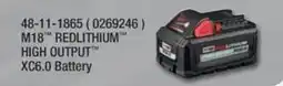 Fastenal M18 Redlithium High Output Xc6.0 Battery offer