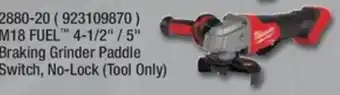M18 FUEL Braking Grinder Paddle Switch