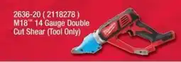 Fastenal M18 14 Gauge Double Cut Shear offer