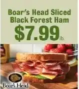 Lakeview Grocery Boar's Head Sliced Black Forest Ham offer