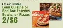 Lakeview Grocery Lean Cuisine or Red Box Entrées, Bowls, or Pizzas offer