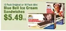 Lakeview Grocery Blue Bell Ice Cream Sandwiches offer