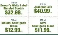 Lakeview Grocery Dewar's White Label Blended Scotch offer