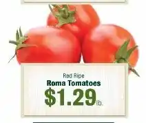 Lakeview Grocery Red Ripe Roma Tomatoes offer