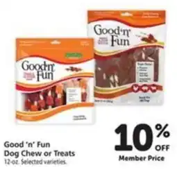 Vons Good 'n' Fun Dog Chew or Treats offer