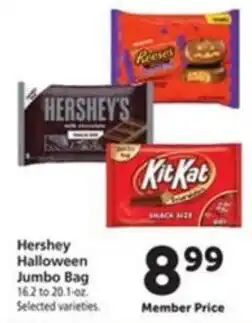 Vons Hershey Halloween Jumbo Bag offer