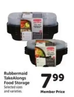 Vons Rubbermaid TakeAlongs Food Storage offer