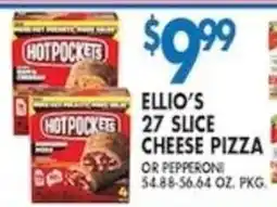 Associated Ellio's 27 slice cheese pizza offer