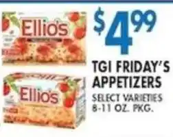 Associated Ellio's appetizers offer