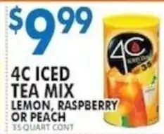 Associated 4c iced tea mix offer